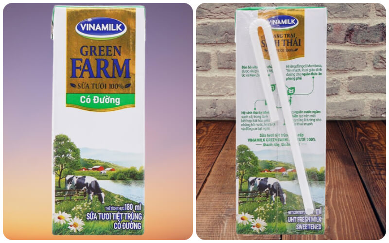 Review sữa Vinamilk Green Farm có tốt không? - Thiết kế bao bì