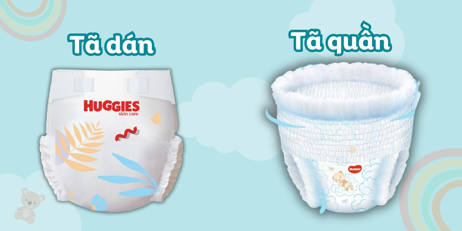 Vì sao cha mẹ thường băn khoăn giữa tã dán và tã quần